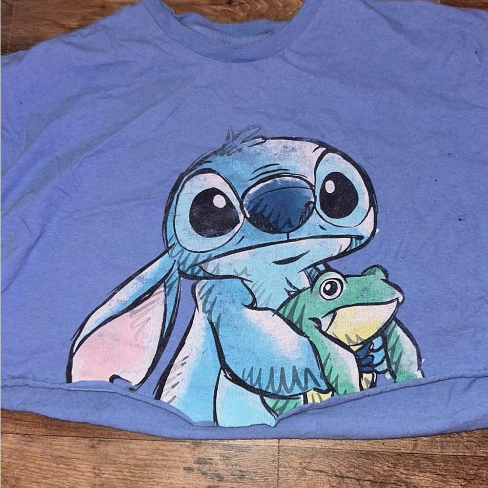 Blue s Shirt with stitch Cartoon Character